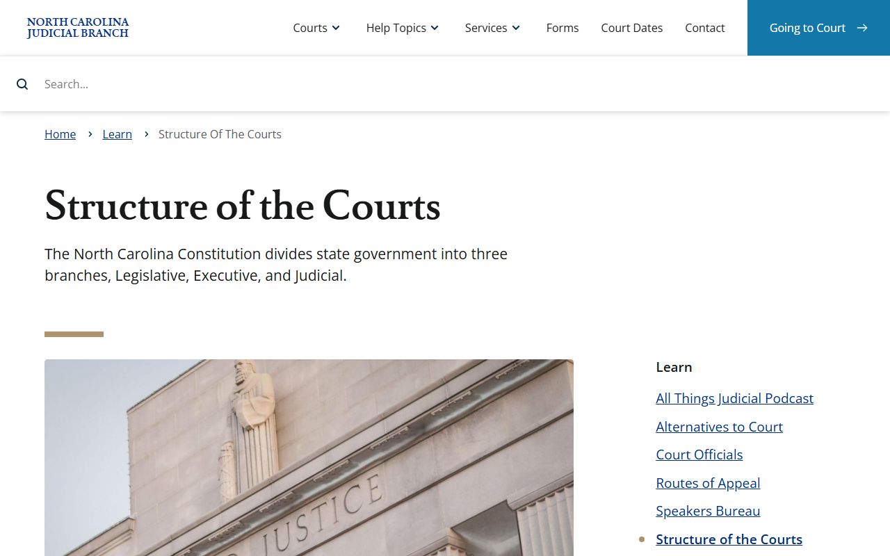 Cabarrus County court records North Carolina court structure
