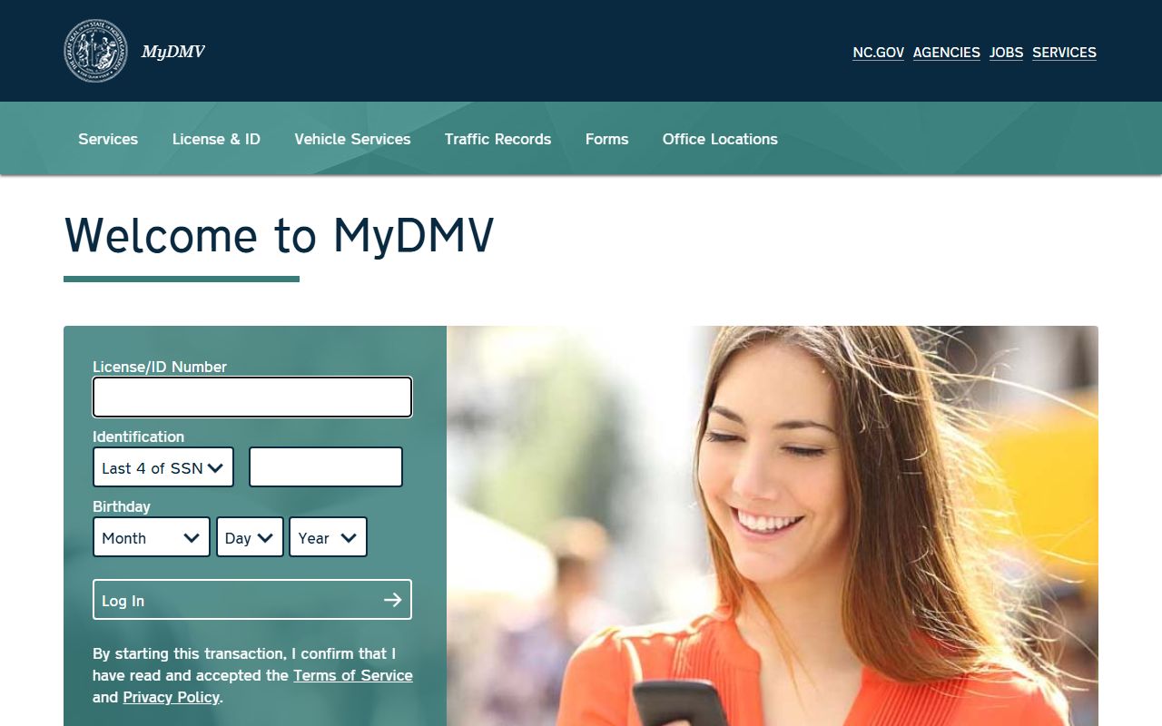 Cabarrus County traffic court records NCDMV MyDMV portal